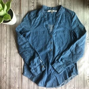 LC Lauren Conrad Polka Dot Shirt